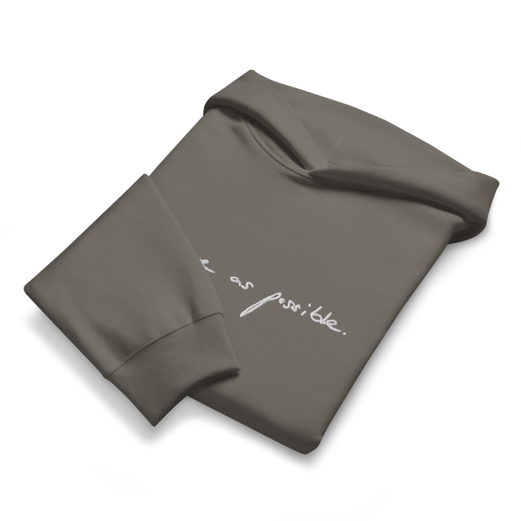 as pure as possible script hoodie