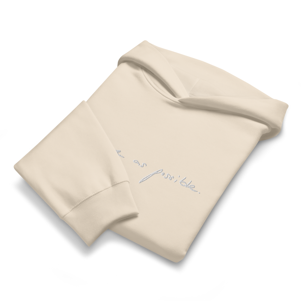as pure as possible script hoodie